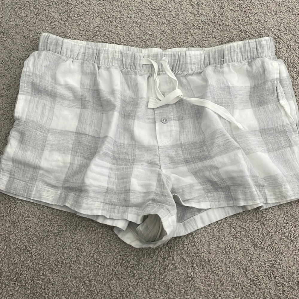 Short great plaid pajama shorts